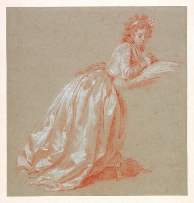 Giovane donna inginocchiata da Marguerite Gerard