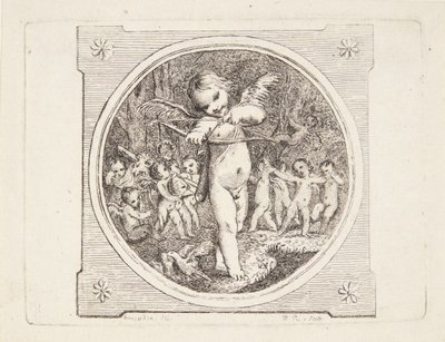 Amore con arco e freccia da Marguerite Louise De Lorme du Ronseray