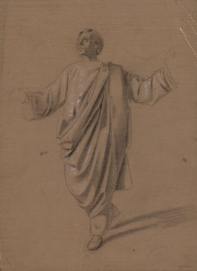 Studio accademico di una figura maschile da Marià Fortuny Marsal