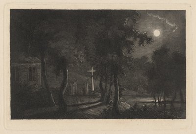 Cappella sul lago al chiaro di luna da Maria Anna Fischer