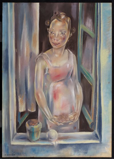 Giovane ragazza a una finestra aperta, c.1924 da Maria Blanchard