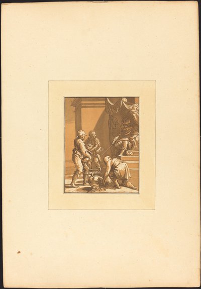Sacrificio Romano da Maria Catharina Prestel after Abraham Bloemaert