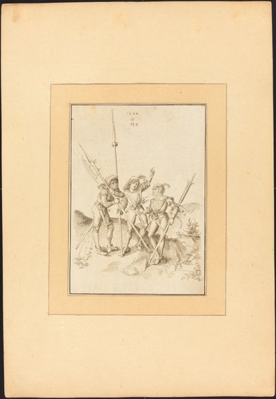 Tre lanzichenecchi da Maria Catharina Prestel, after Albrecht Dürer
