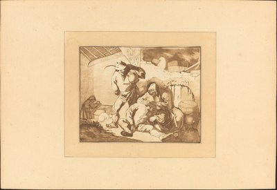 Scena di contadini da Maria Catharina Prestel after Isack van Ostade