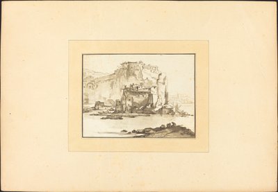 Paesaggio marino mediterraneo da Maria Catharina Prestel after Thomas Wyck