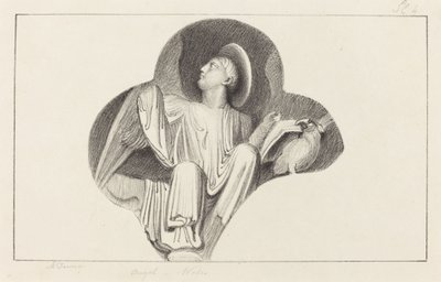 Un angelo, dalla Cattedrale di Wells da Maria Denman after John Flaxman