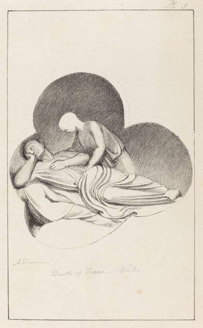Morte di Isacco, dalla Cattedrale di Wells da Maria Denman after John Flaxman