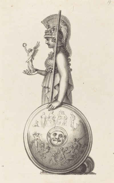 Minerva, di Fidia da Maria Denman after John Flaxman