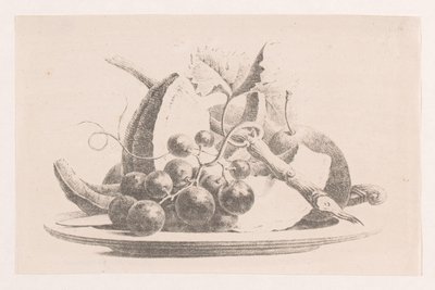 Frutti su un piatto da Maria Geertruida de Goeje Barbiers (attributed to)