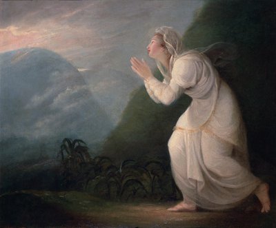 Signora persiana che adora il sole nascente, 1784 da Maria Hadfield Cosway
