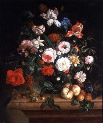 Natura morta, fiori e frutta da Maria Ivanovna Rokass Ouskaja