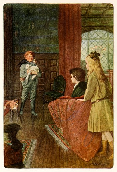 "Dickon came in smiling his nicest wide smile" da Il giardino segreto di Frances Hodgson Burnett (1849-1924) da Maria Louise Kirk