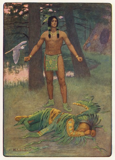 Illustrazione per Hiawatha di Longfellow da Maria Louise Kirk