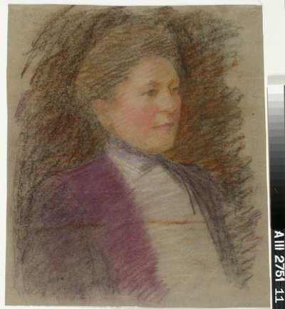 Ritratto della signorina Anna Wiik, studio da Maria Wiik