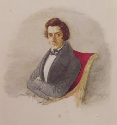 Ritratto di Frederic Chopin (1810-49) da Maria Wodzinska
