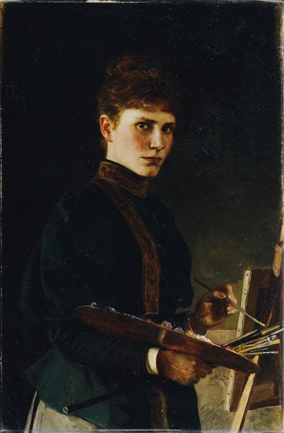 Autoritratto al cavalletto da Maria Wunsch