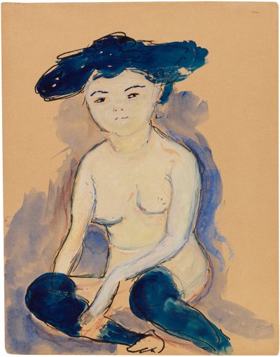 Helene con acconciatura giapponese alla moda da Marianne von Werefkin