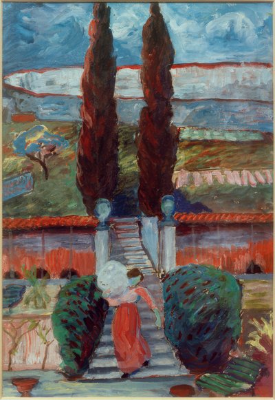 Paesaggio primaverile con ragazza da Marianne von Werefkin