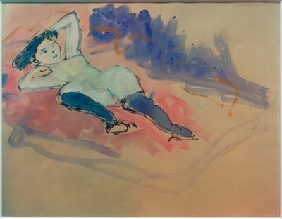 Helene con calze blu da Marianne von Werefkin