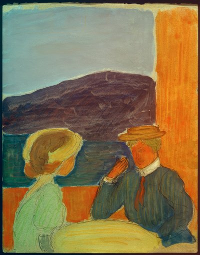 Coppia in conversazione da Marianne von Werefkin