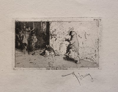 Una strada a Siviglia da Mariano Fortuny y Marsal