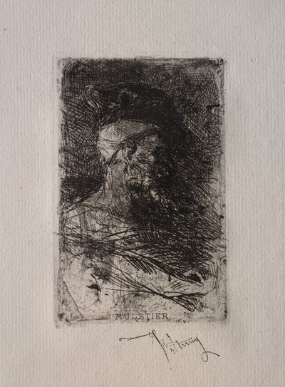 Conduttore di muli da Mariano Fortuny y Marsal