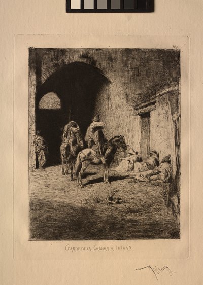 Guardia della Casbah a Tetuan da Mariano Fortuny y Carbó