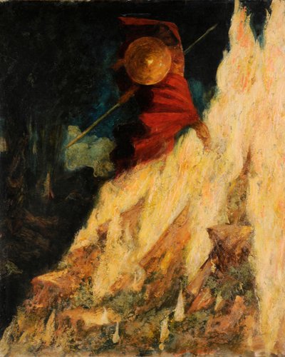 La Valchiria. Wotan colpisce la roccia con la lancia, c. 1895 da Mariano Fortuny y Madrazo