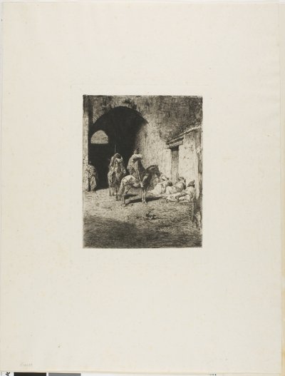 Guardia della Casbah a Tetuan da Mariano Fortuny y Marsal