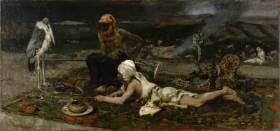 Incantatori di serpenti indù, 1869 da Mariano José María Bernardo Fortuny y Carbó