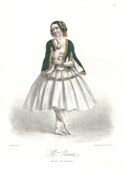 Ballerina italiana Carolina Rosati nel balletto Le Corsaire di Adolphe Adam all