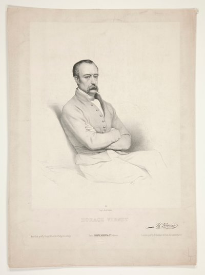 Ritratto di Horace Vernet da Marie Alexandre Alophe