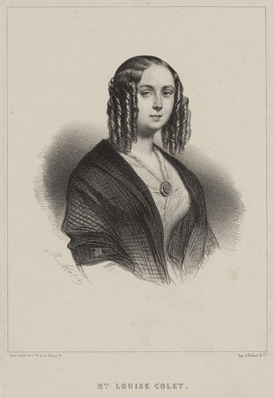 Louise Colet, 1843 da Marie Alexandre Menut Alophe