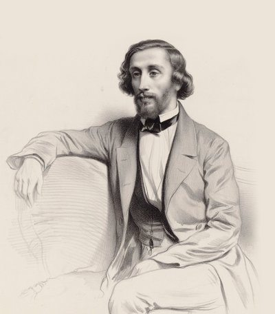 Ritratto del pianista e compositore Julius Schulhoff da Marie Alexandre Menut Alophe