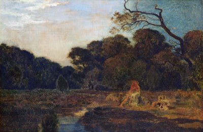 Amanti in un paesaggio da Marie Auguste Emile Rene Menard