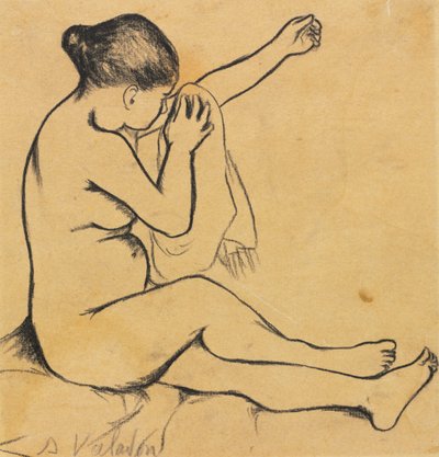 Nudo femminile seduto da Marie Clementine (Suzanne) Valadon
