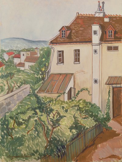 Vista di un giardino da Marie Clementine (Suzanne) Valadon