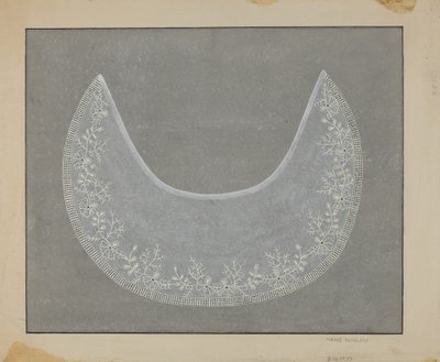 Colletto ricamato, c. 1936 da Marie Famularo