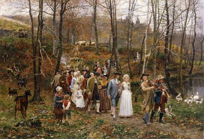 Un corteo nuziale da Marie Francois Firmin Girard