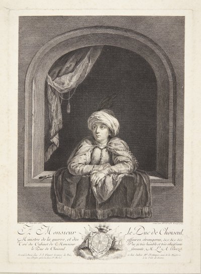 Un ragazzo con turbante a una finestra da Marie Louise Adélaïde Boizot