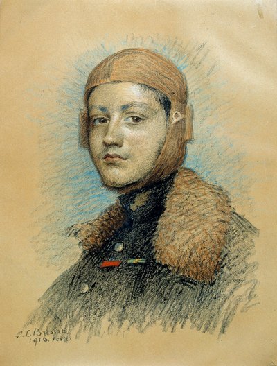 Ritratto di Georges Guynemer, pilota di guerra francese da Marie Louise Catherine Breslau