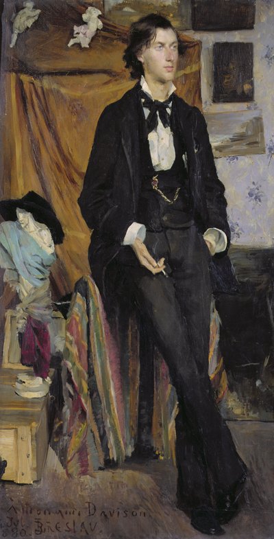 Ritratto di Henry Davison, 1880 da Marie Louise Catherine Breslau