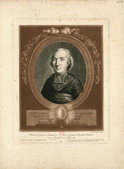 Ritratto di Claude-Benjamin Vallet 1754-1826, 1789 da Marie Louise Suzanne Champion de Cernel