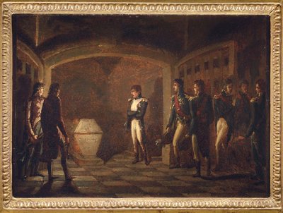 Napoleone davanti alla tomba di Federico il Grande, di Ponce-Camus, Marie Nicola da Marie Nicolas Ponce Camus