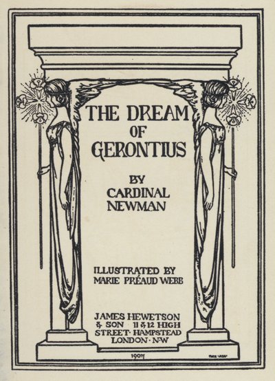 Illustrazione per Il sogno di Geronzio del Cardinale Newman da Marie Preaud Webb