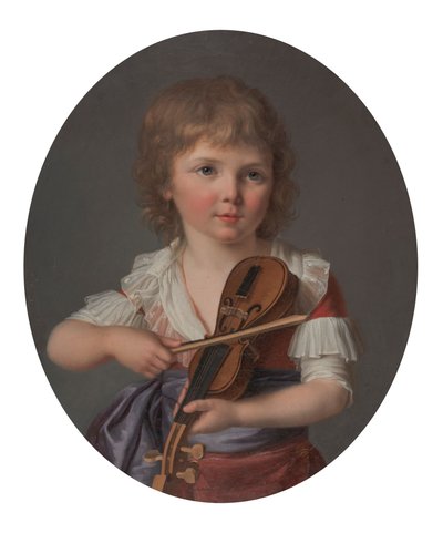 Il maestro Henri Gabiou suona il violino da Marie Victoire Lemoine