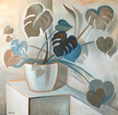 Monstera Hearts moderna da Marina Gorkaeva