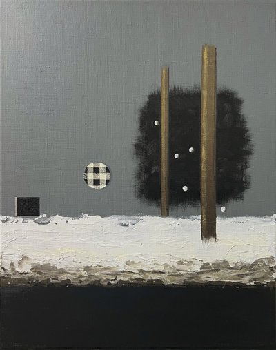 Pilastri innevati (astratto) da Marina Kozyr