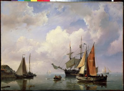 Paesaggio marino da Marinus Adrianus Koekkoek