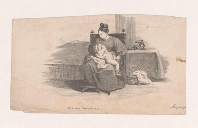 Madre con bambino da Marinus Adrianus van Straten